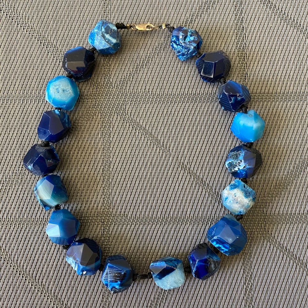Blue Agate Necklace